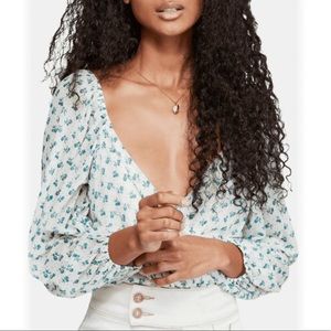 Free People “Sweetie Pie” Wrap Top